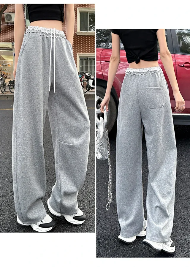 Banana Deconstructed Wide Legs Lace Pants Detail