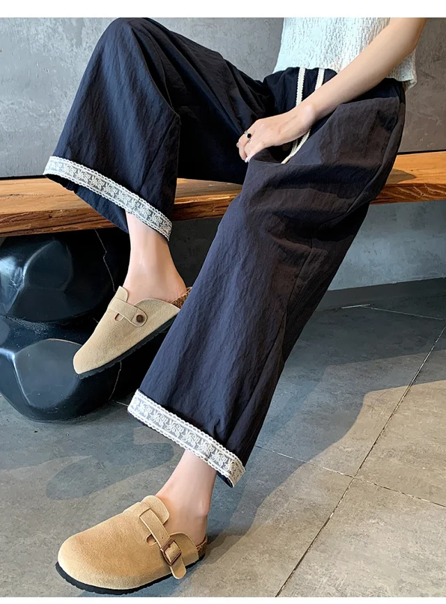 2025 Summer Lace Wide-leg Pants Detail