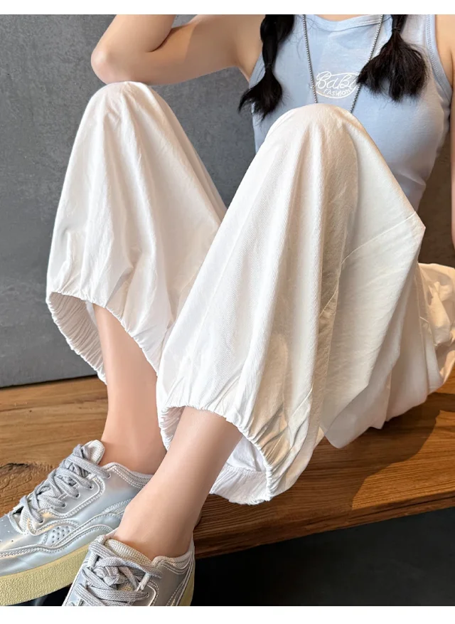 Korean Style Summer Balloon Pants for Women Detail