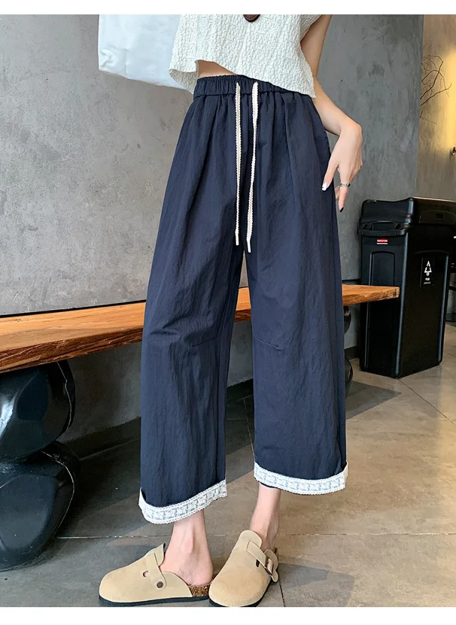 2025 Summer Lace Wide-leg Pants Detail