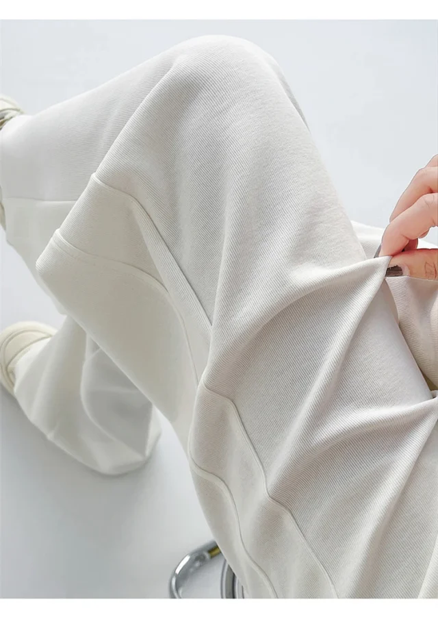 Women's Ice Silk Wide-Leg Trousers for Summer Detail