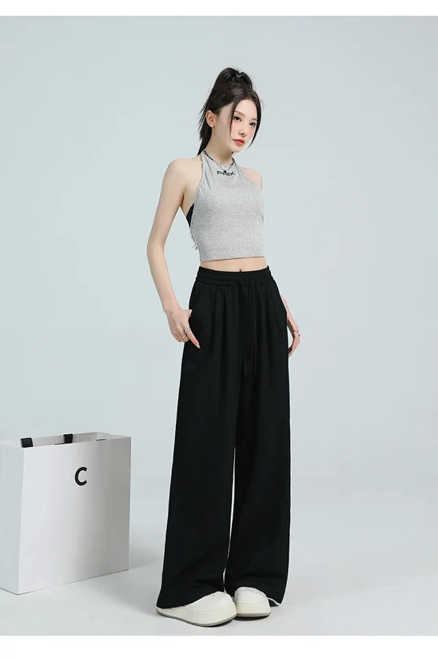 Lazy Style Ice Silk Sunscreen Yamamoto Pants Detail