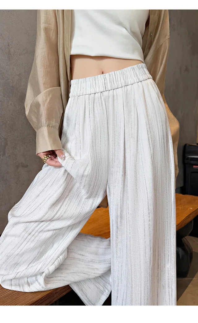 2025 Summer Tie - Dye Wide - Leg Pants Detail