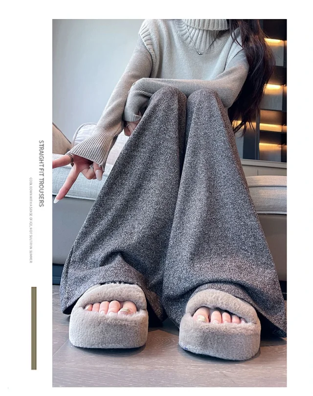 Autumn New Rice Flare Pants Detail