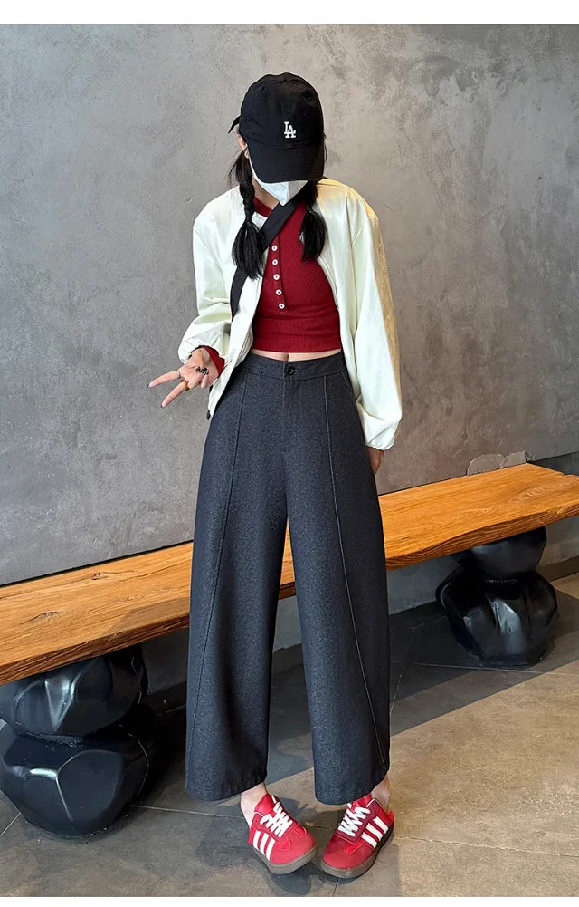 2025 FW Faux Denim Noodle Pants Detail