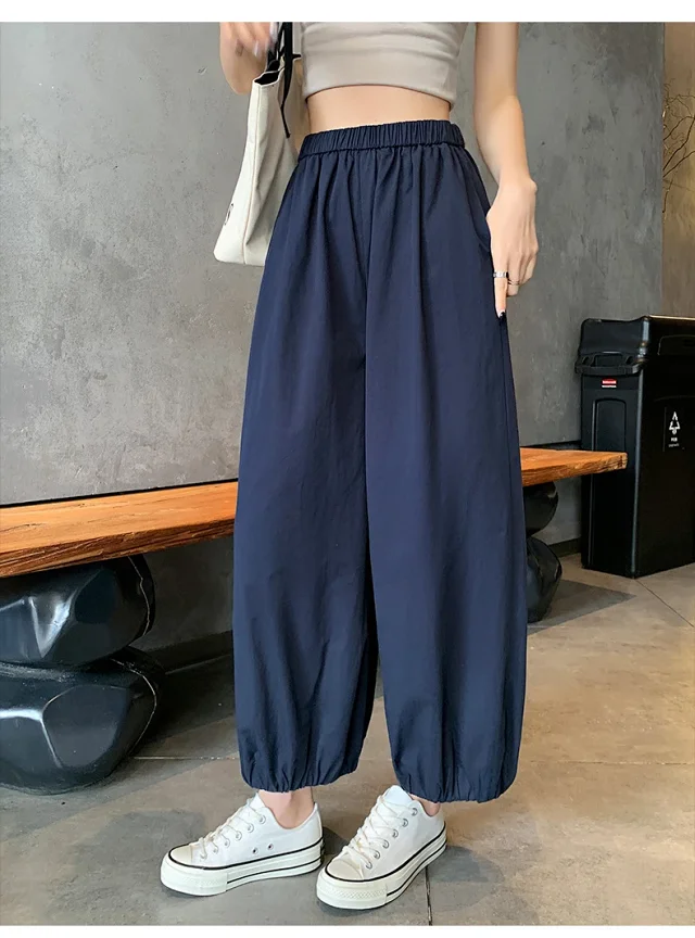 Korean Style Summer Balloon Pants for Women Detail