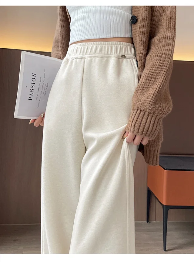 Women's Cashmere Wide - Leg Pants 2025 A/W Detail