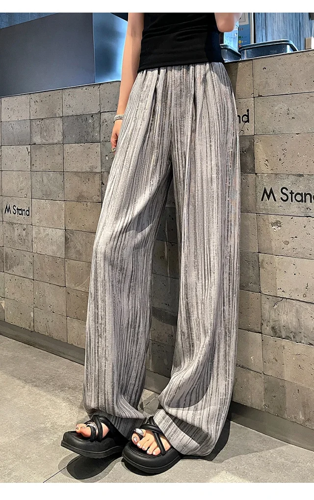 2025 Summer Tie - Dye Wide - Leg Pants Detail