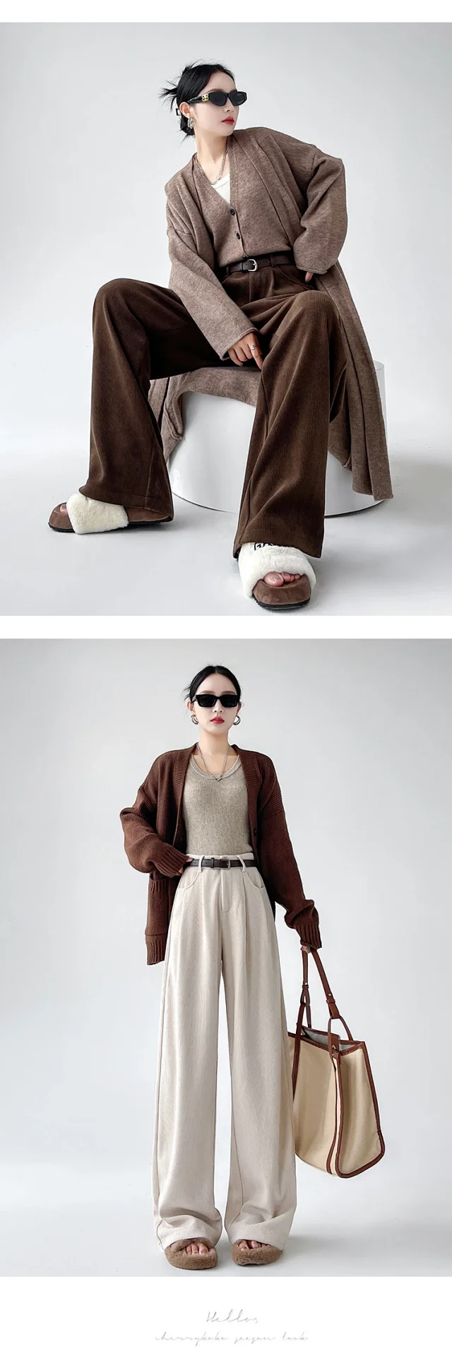 Maillard Wide - leg Pants for Women Detail