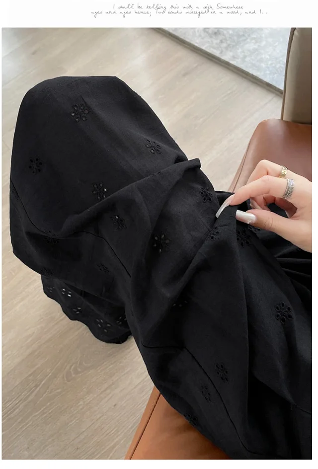 Women's Lace Hollow Wide-Leg Pants 2025 Summer New Detail