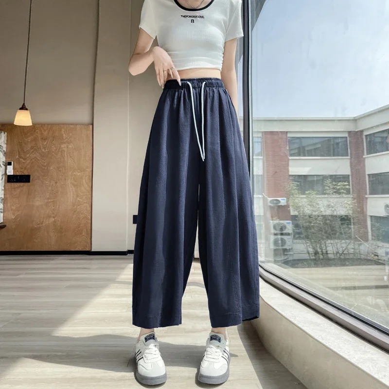 Tencel Linen Capris for Women