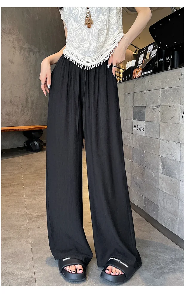 Linen Yamamoto Wide-leg Pants Detail