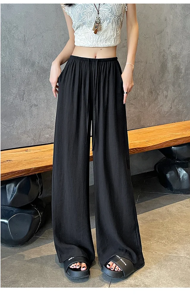 Linen Yamamoto Wide-leg Pants Detail