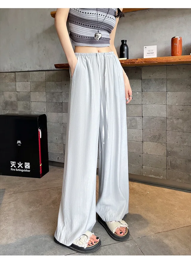 Linen Yamamoto Wide-leg Pants Detail