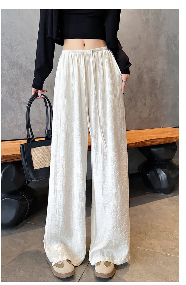 Linen Yamamoto Wide-leg Pants Detail