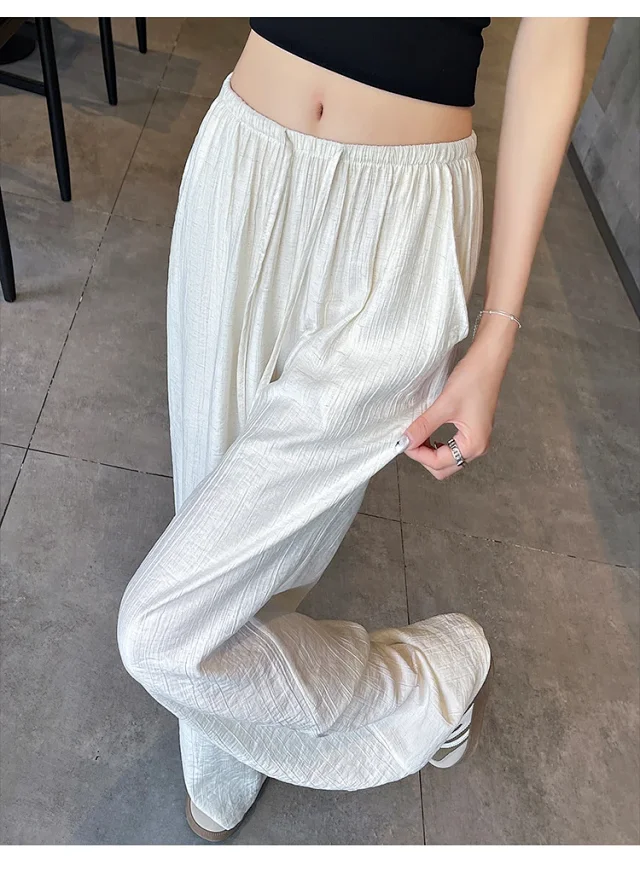 Linen Yamamoto Wide-leg Pants Detail