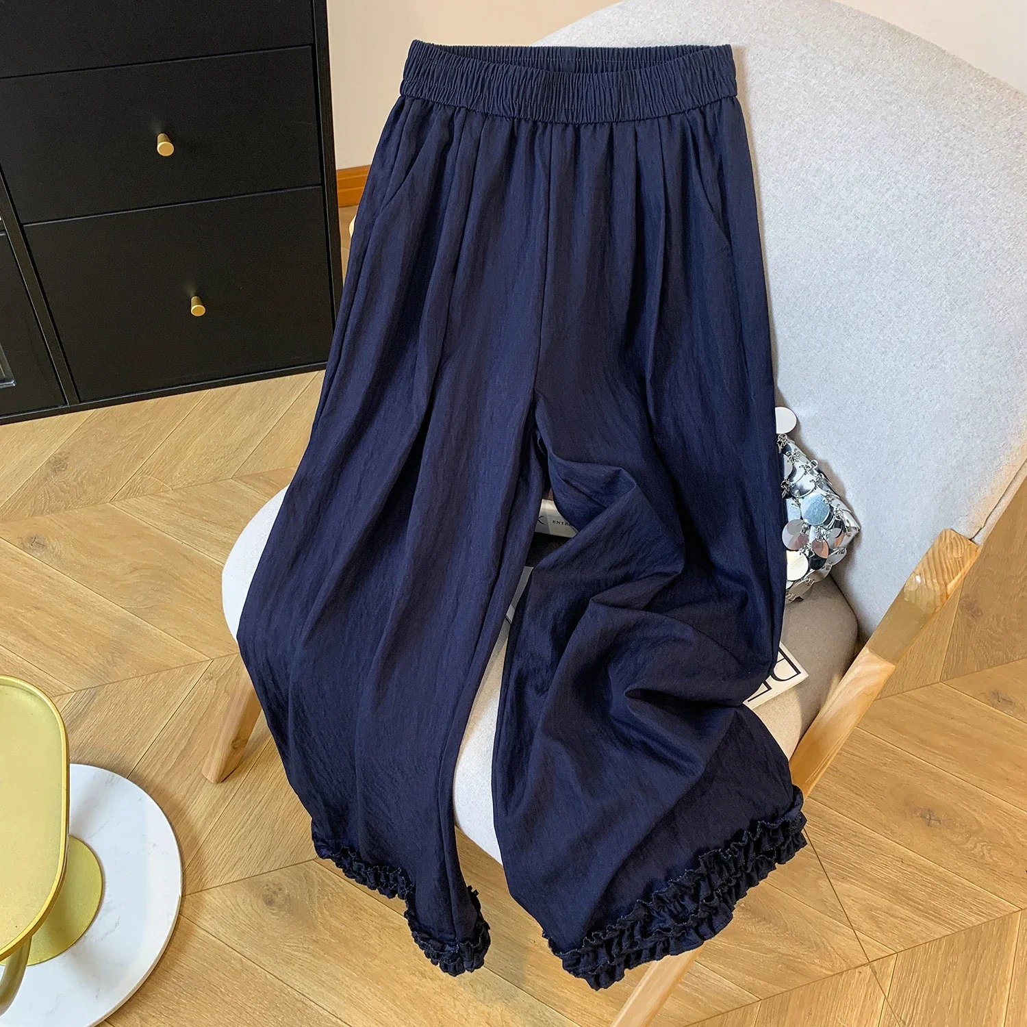 2025 Summer Tencel Denim Wide-Leg Pants
