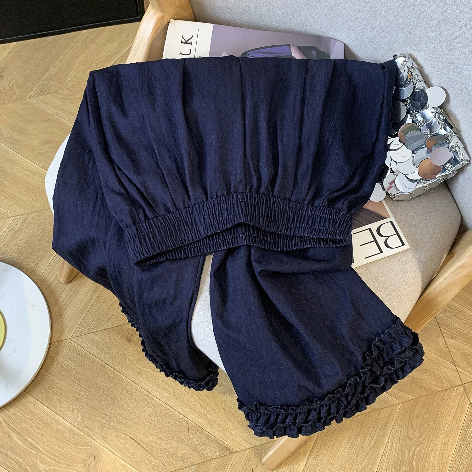 2025 Summer Tencel Denim Wide-Leg Pants