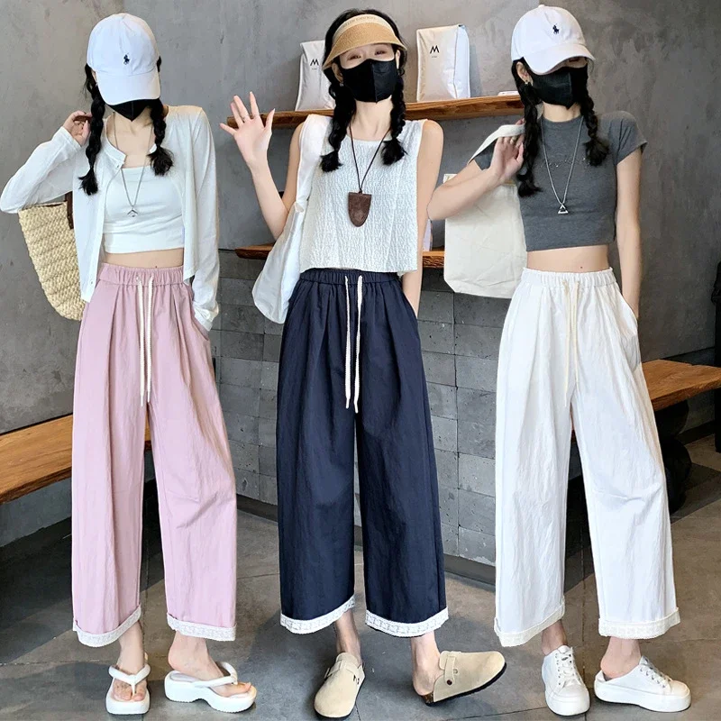 2025 Summer Lace Wide-leg Pants