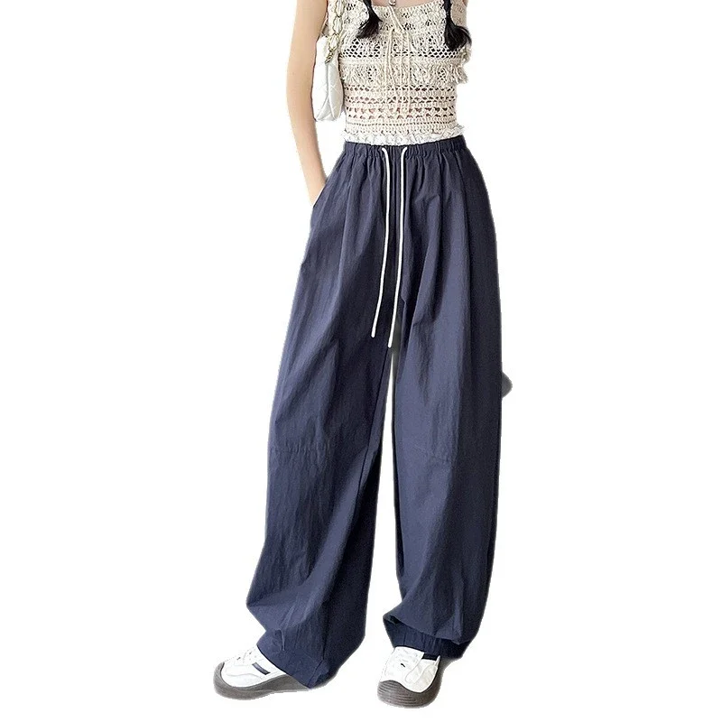 Summer Japanese Style Ice Silk Balloon Pants