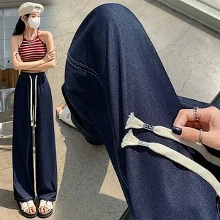 Women's 2025 Summer Drawstring Cargo Pants Detail