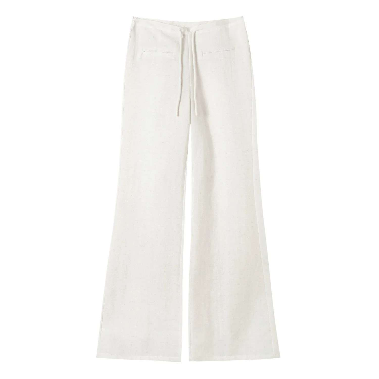 Lyocell Linen Straight Leg Pants for Women 2025 Summer