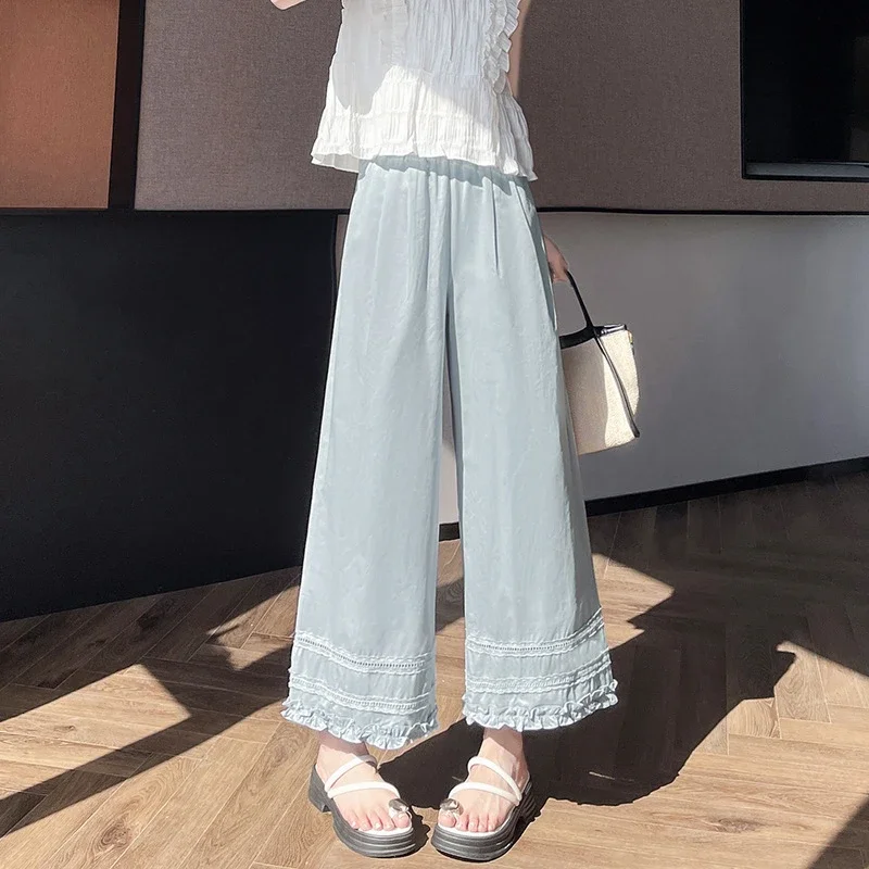 2025 Summer Lace Wide - Leg Capris for Women