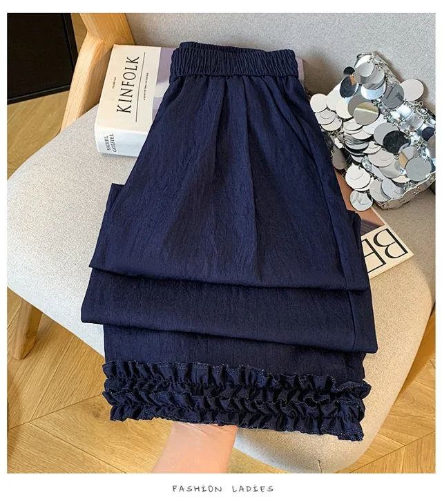 2025 Summer Tencel Denim Wide-Leg Pants Detail