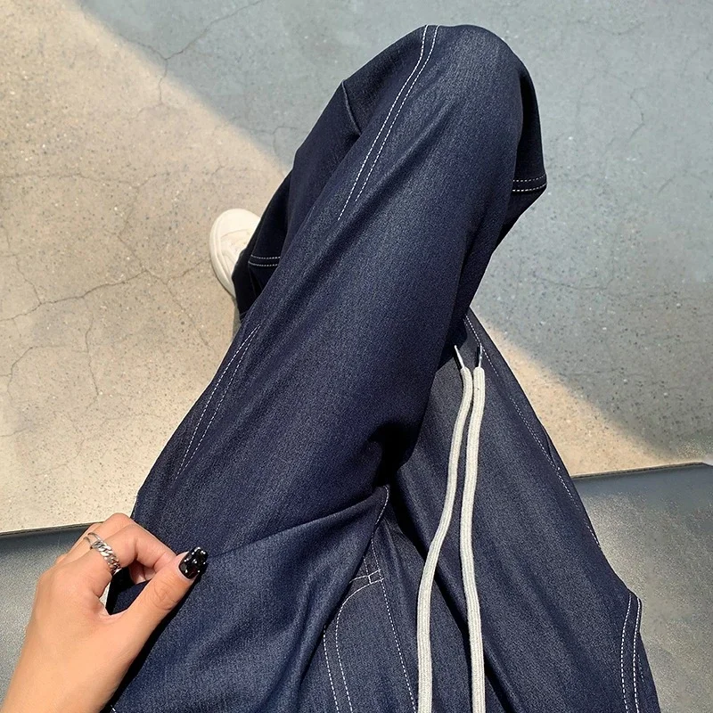 Tencel Denim Straight Leg Pants 2025