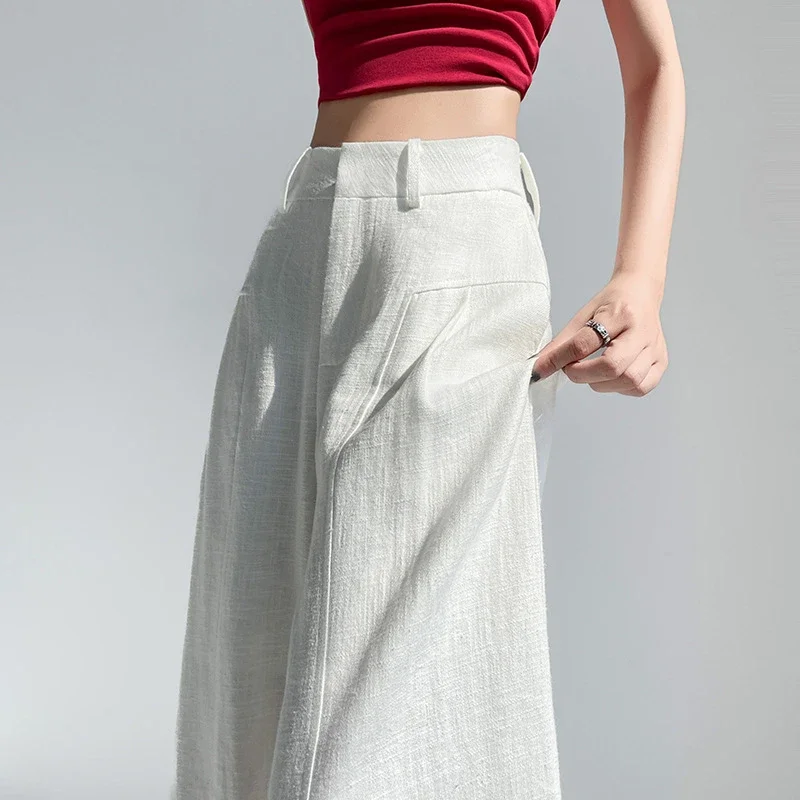 Linen Wide - Leg Pants for Women 2025