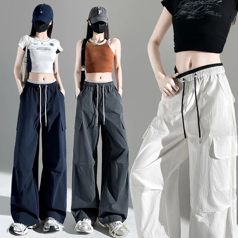 Women's 2025 Summer Thin High-waist Cargo Pants