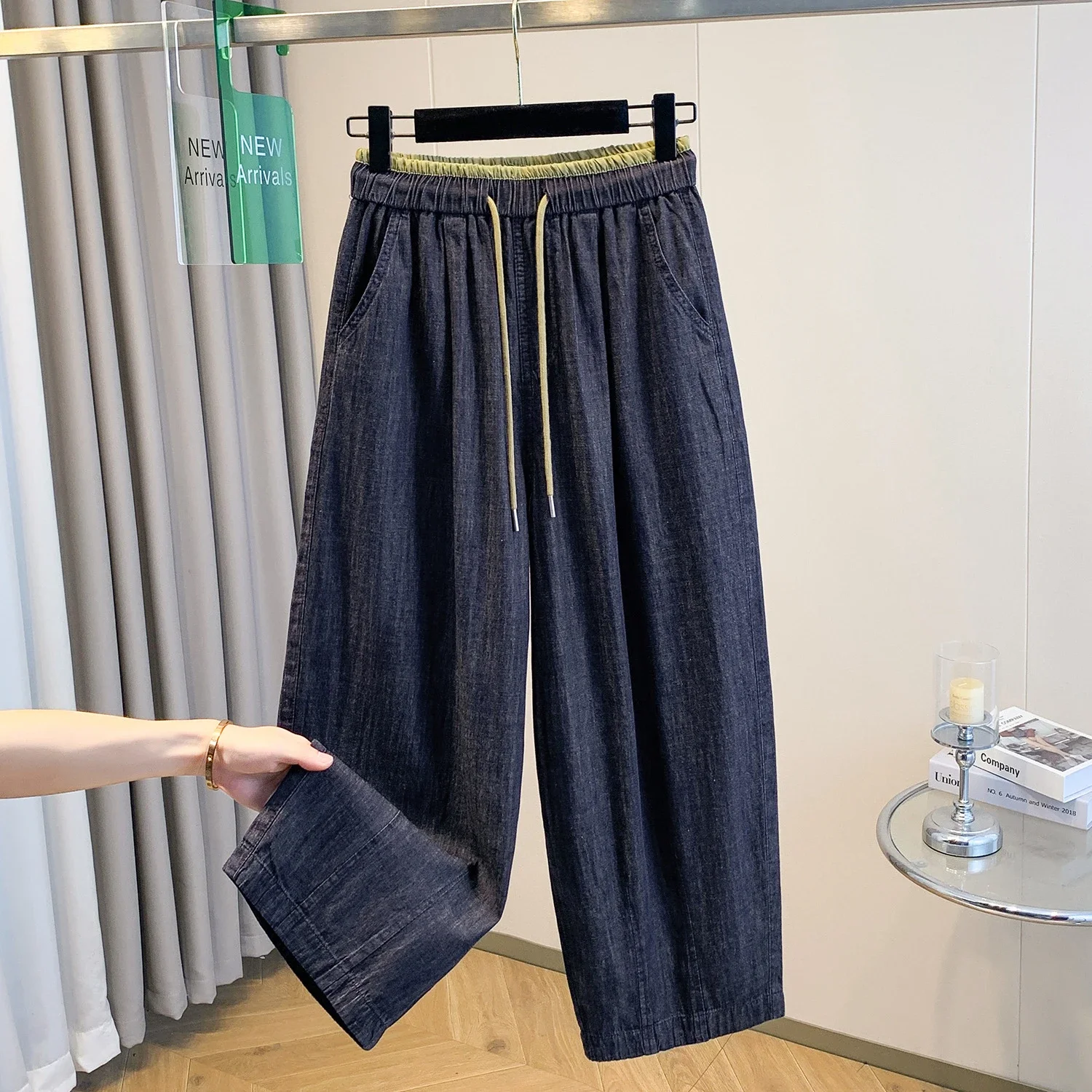 Loose Linen Granny Pants for Summer