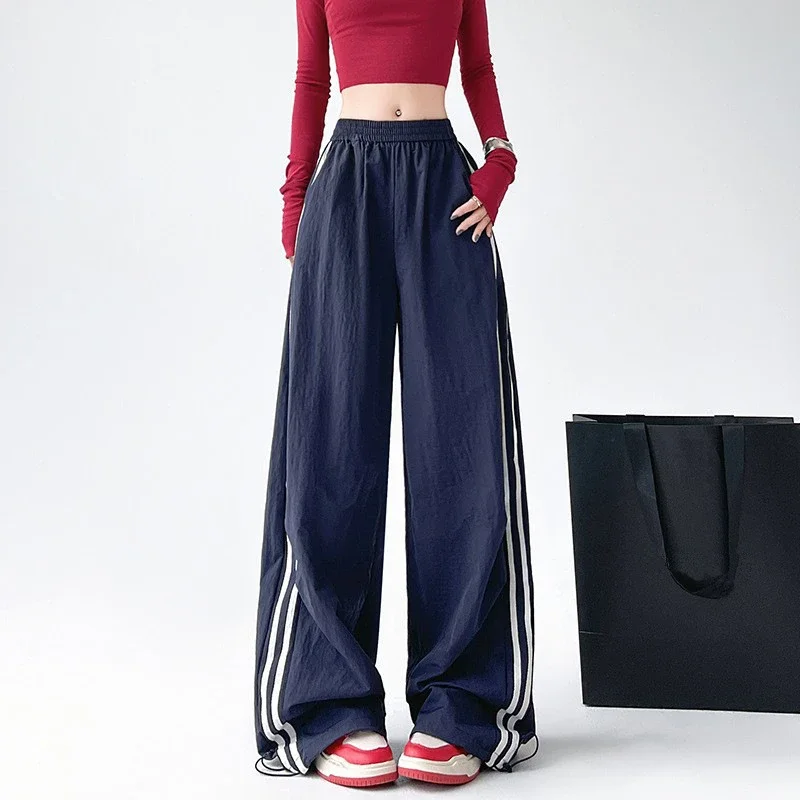 2025 Summer American Striped Cargo Pants for Women