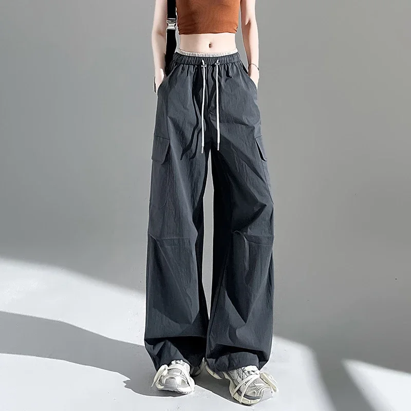 Women's 2025 Summer Thin High-waist Cargo Pants