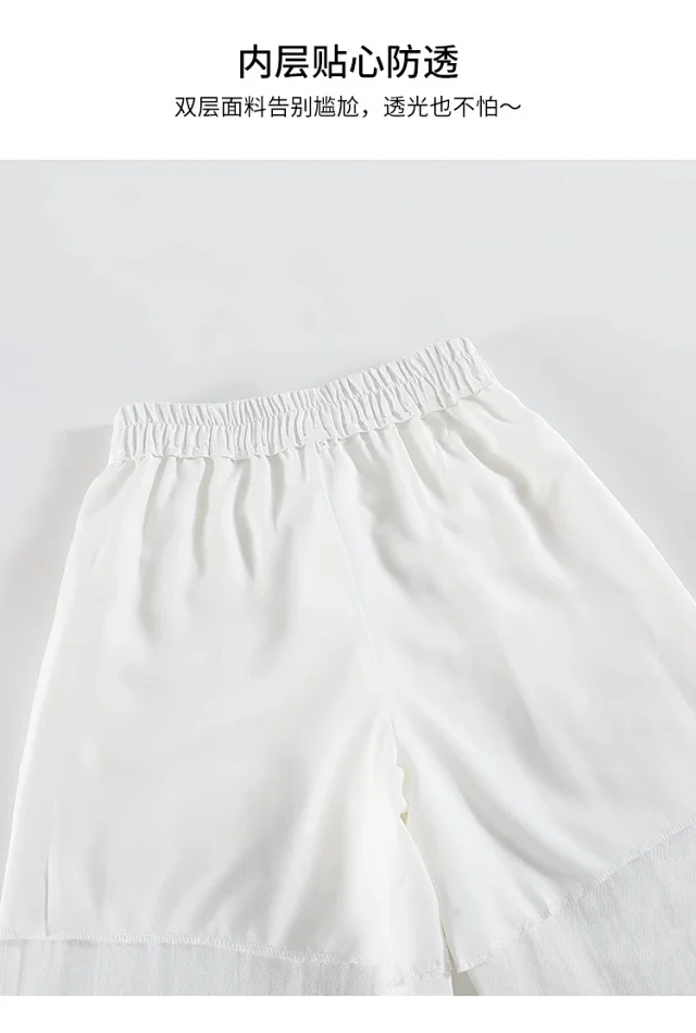 2025 Summer Linen Cropped Trousers Detail