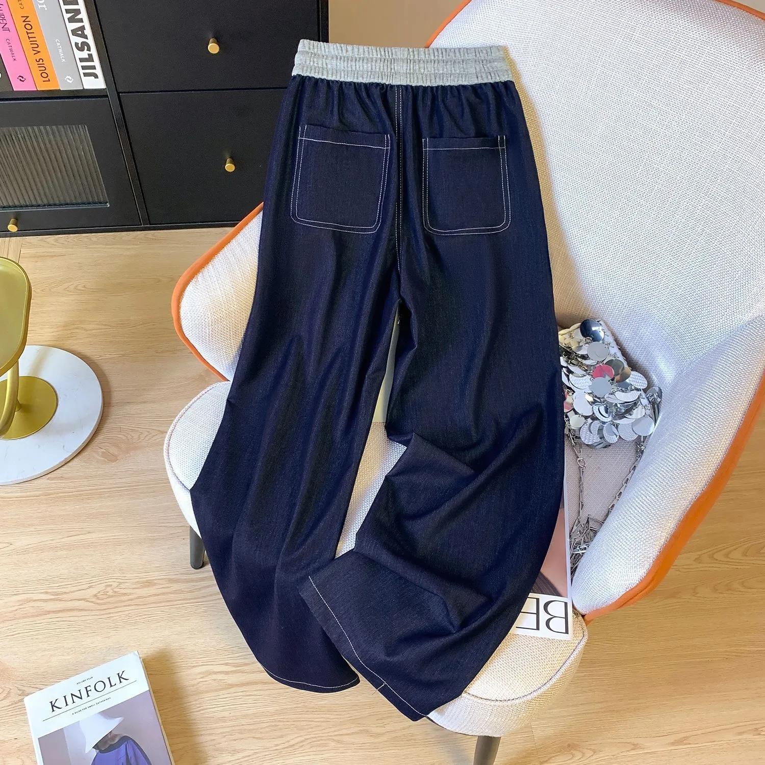 2025 Summer Tencel High-Waist Wide-Leg Pants