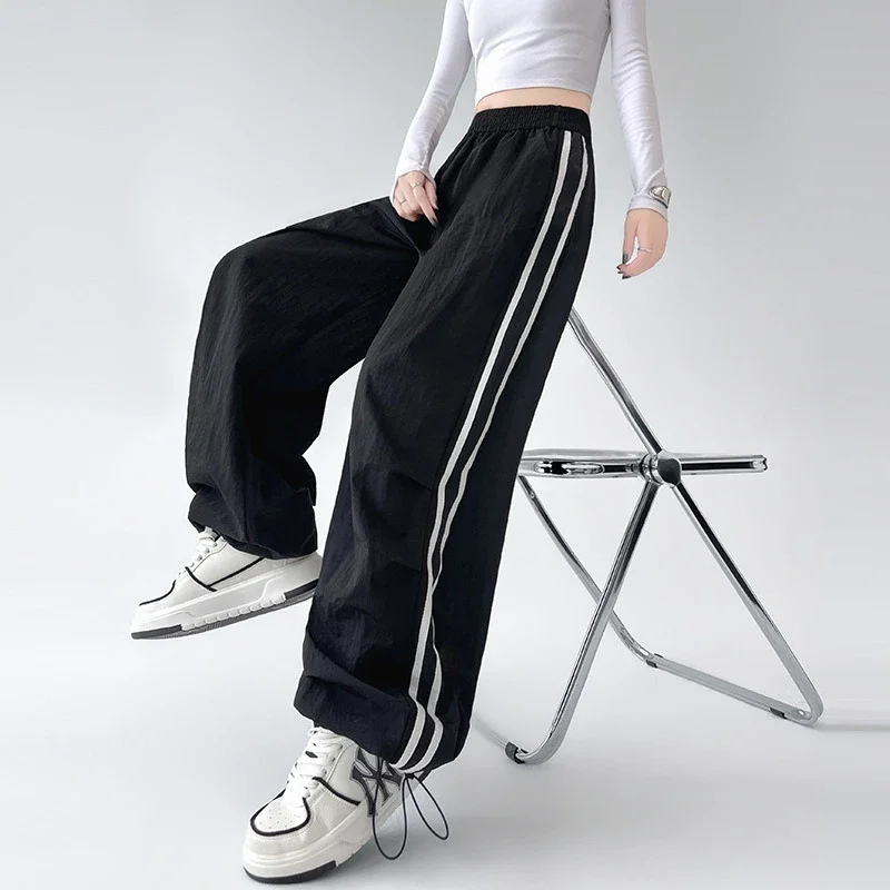 2025 Summer American Striped Cargo Pants for Women