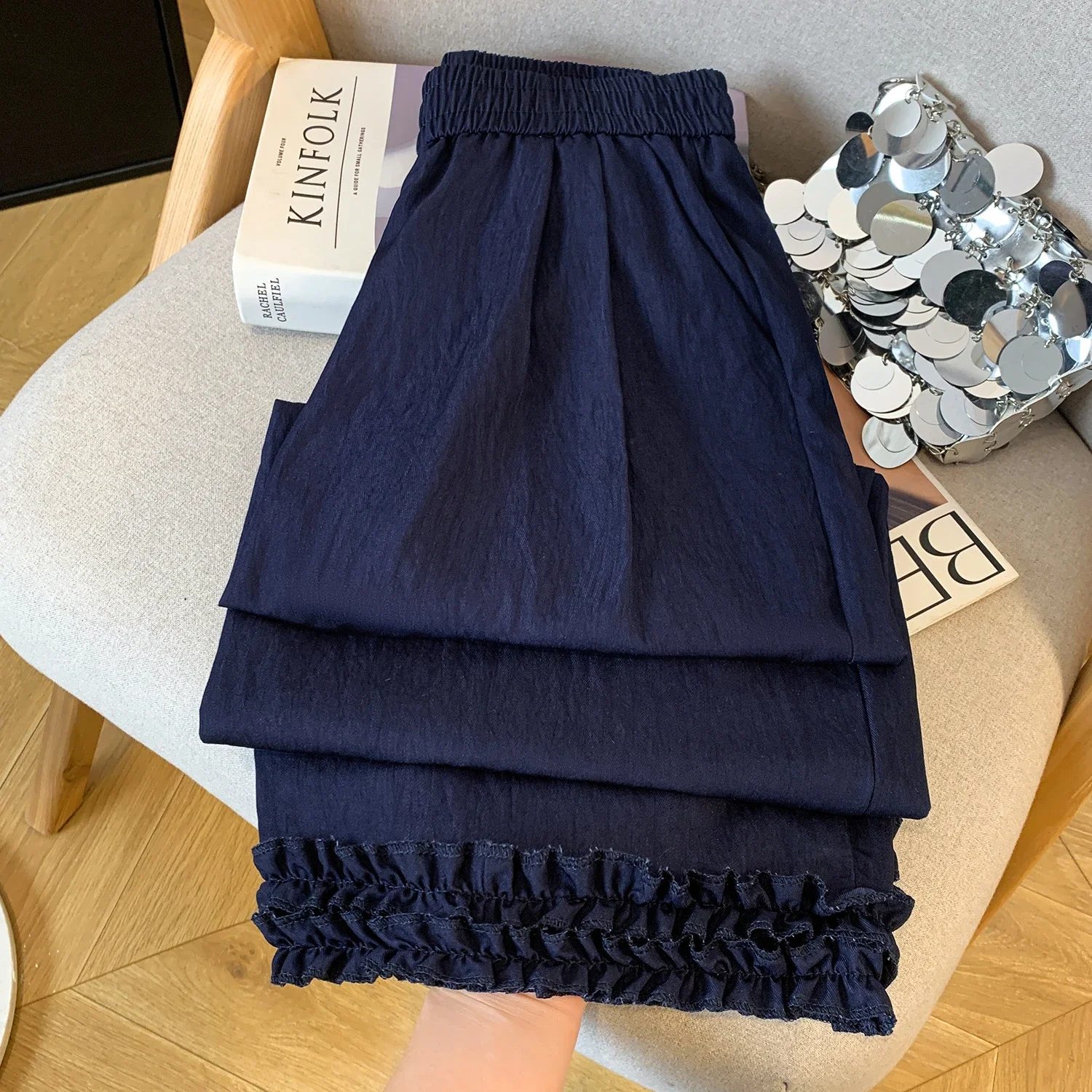 2025 Summer Tencel Denim Wide-Leg Pants