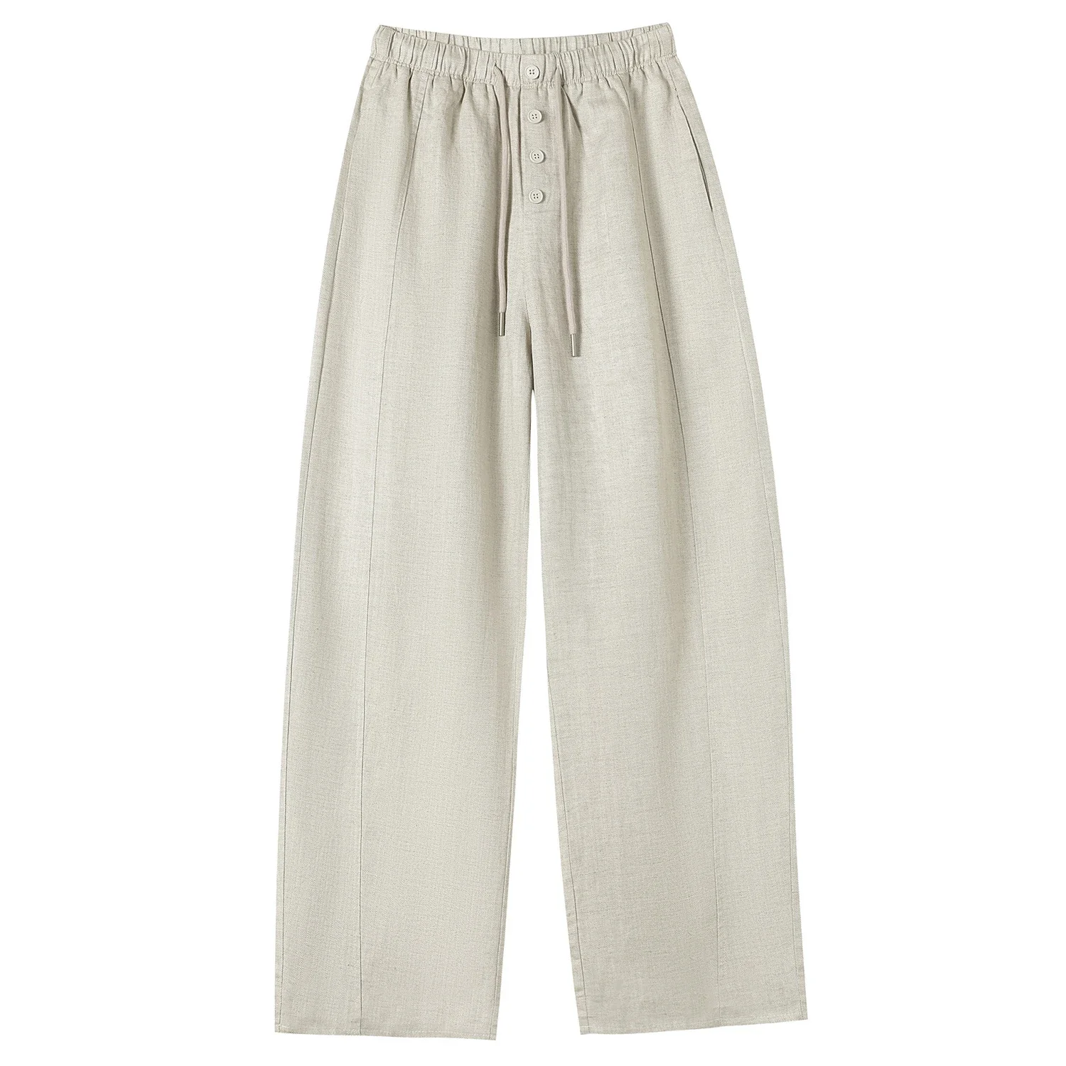 Lyocell Linen Wide - leg Pants