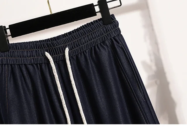2025 Summer Thin Tencel Straight Pants Detail