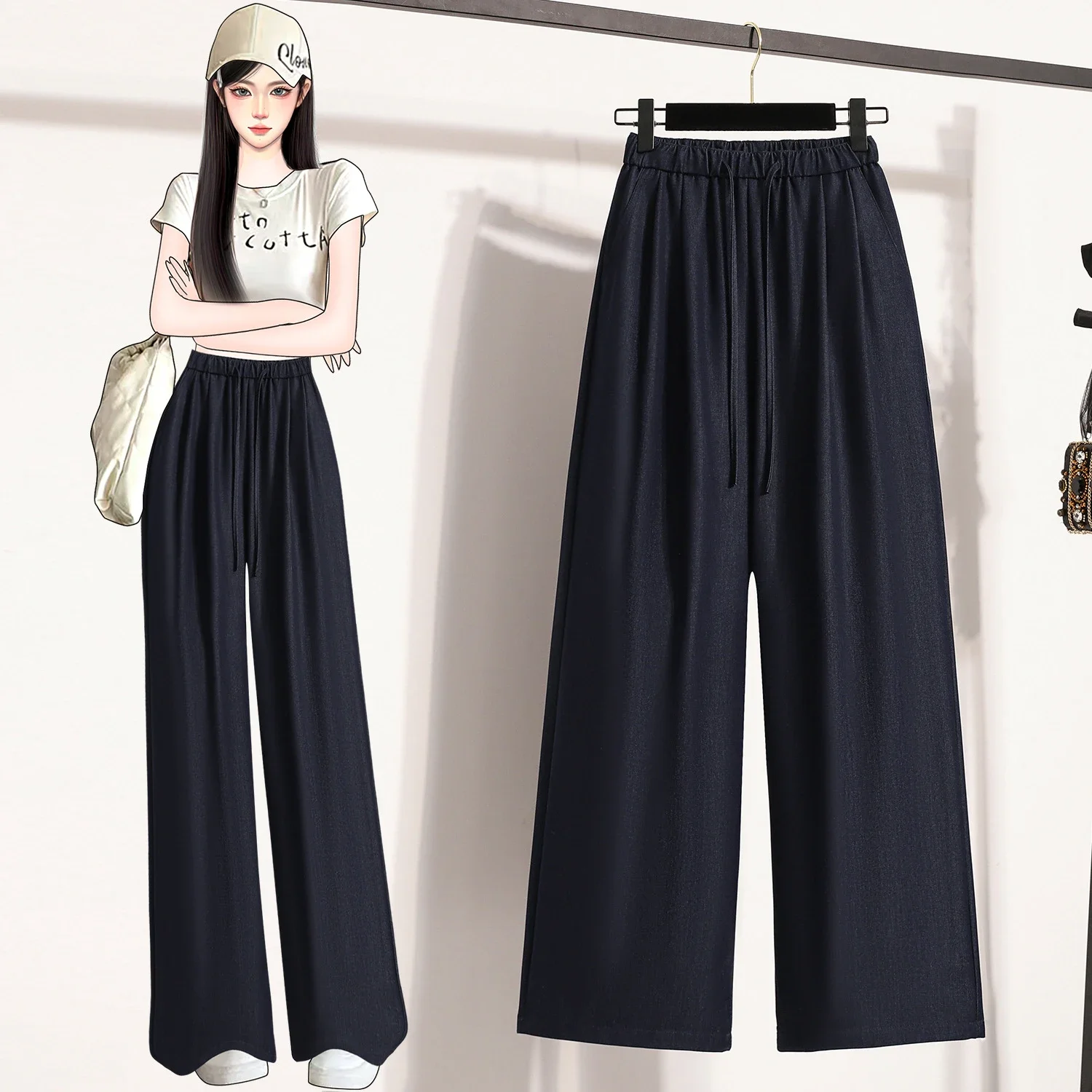 Women's Wide-Leg Pants 2025 Summer New