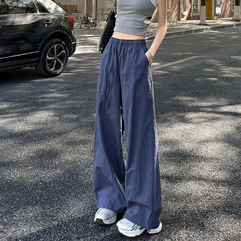 Women's Summer New Puff Straight Pants