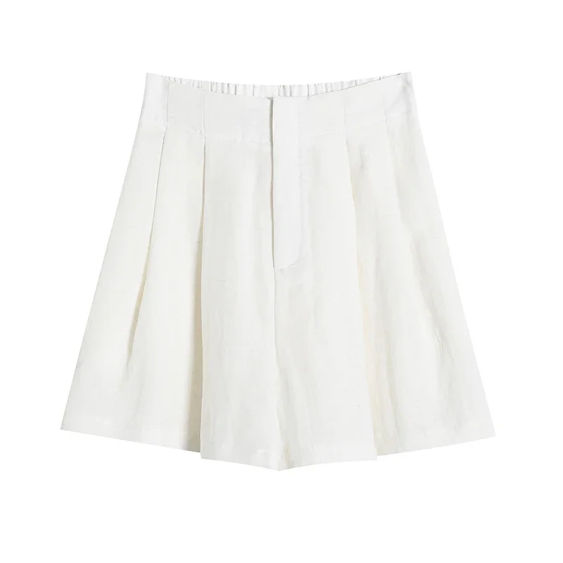 2025 Summer Women's Ice Silk Wide - leg A - line Pants