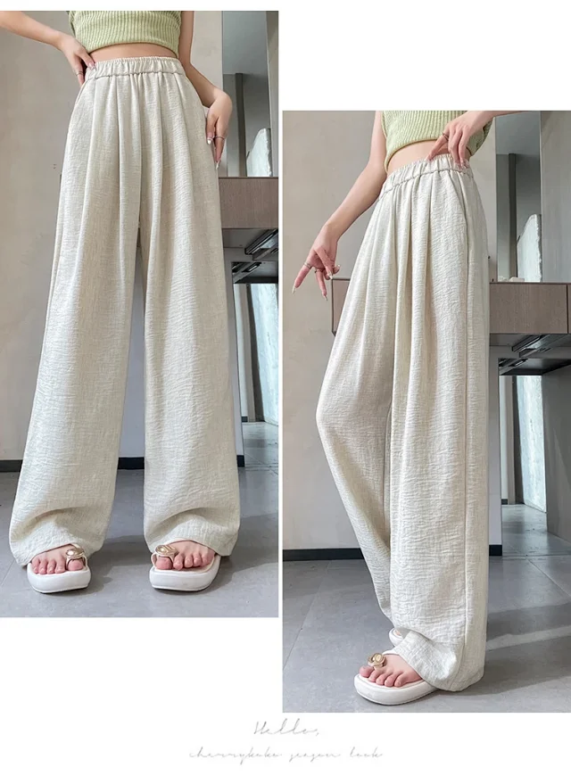 Women's 2025 Summer Linen-cotton Yamamoto Pants Detail