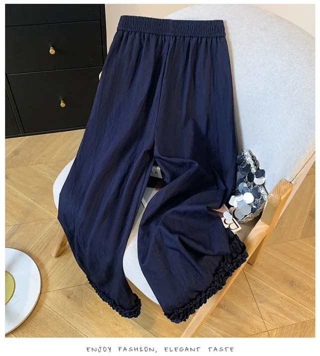 2025 Summer Tencel Denim Wide-Leg Pants Detail