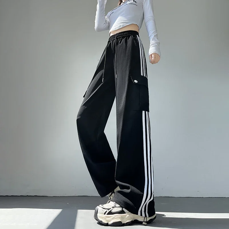 Women's Wide-Leg Cargo Pants 2025 Fall
