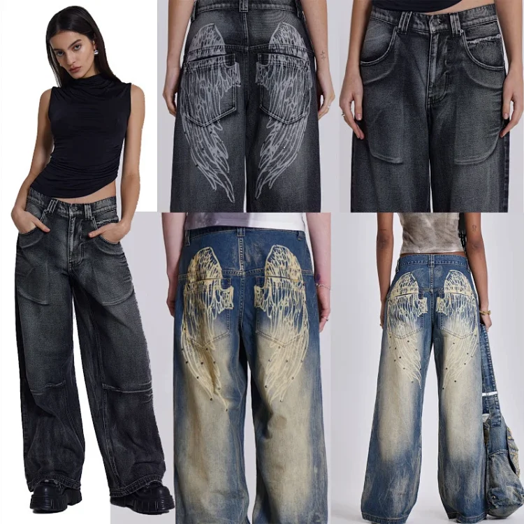 Factory Direct Retro Wide Leg Denim