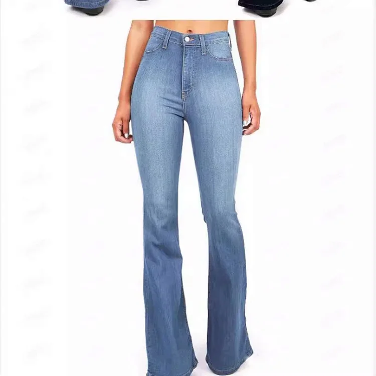 High-waisted Flared Jeans for Women