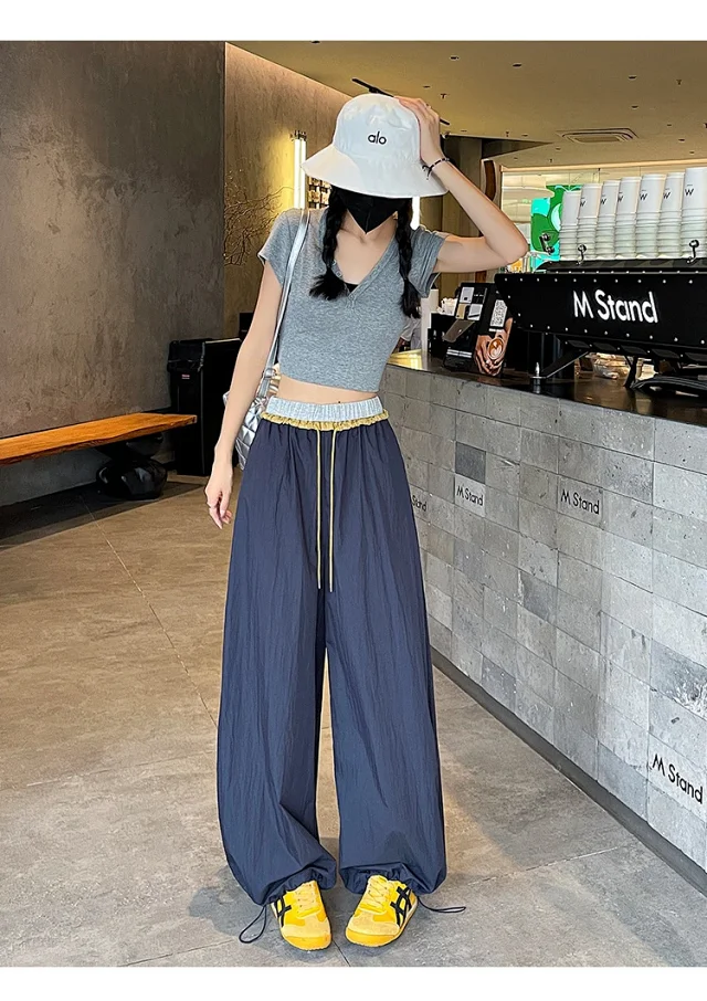 Women's Summer Outdoor Parachute Pants Detail