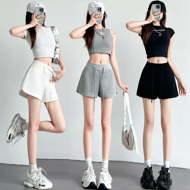 Women's Gray Sport Shorts 2025 Summer